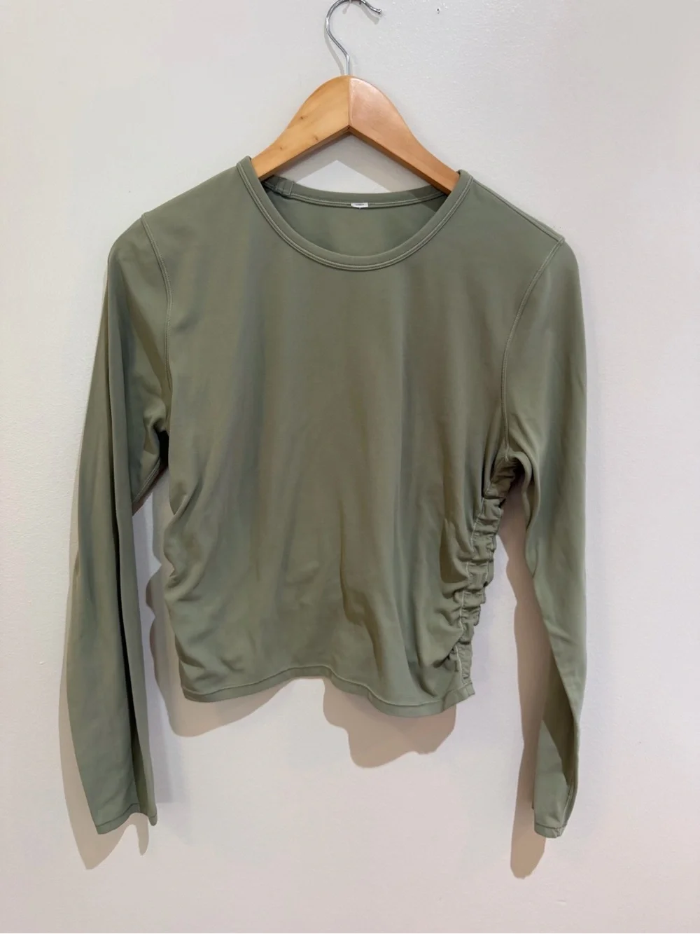 lululemon All It Takes Long Sleeve Top - Rosemary Green-cinched-medium